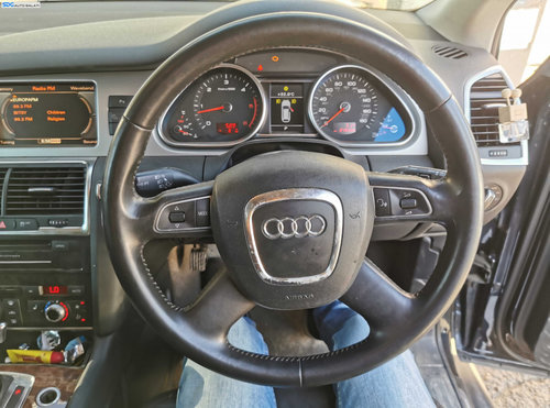 Volan Piele 4 Spite cu Comenzi FARA Airbag Audi Q7 4L 2007 - 2015 [K7144]