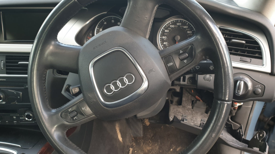 Volan Piele 4 Spite cu Comenzi Fara Airbag Audi A4 B8 2008 - 2015 [C1840]
