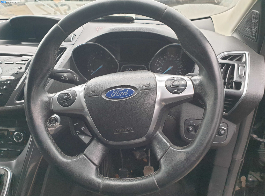 Volan Piele 4 Spite FARA Airbag Ford Kuga 2 2012 - 2016 [K3700]