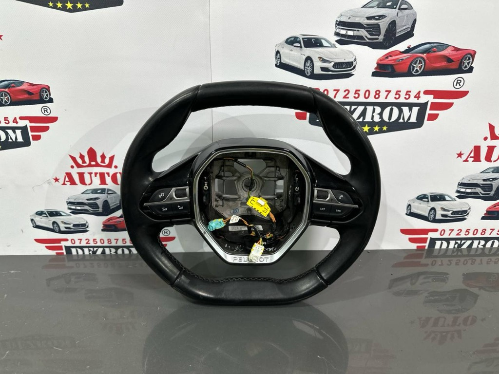 Volan piele 98105487AV PEUGEOT 5008 II 1.6 BlueHDi 120 cai