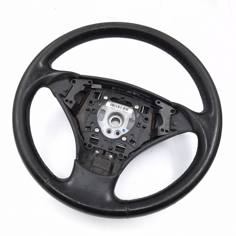 Volan Piele Bmw 5 (E60, E61) 2003-2010 520 I M54 B22 (226S1) Benzina Usoare Urme De Uzura 11008818, 3365E601, B611276, 3-365-E601, 12736, 11908818 Bmw