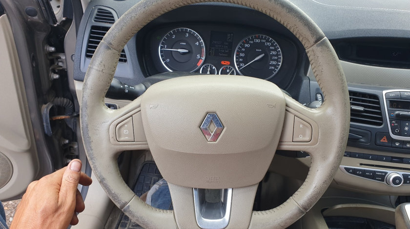 Volan Piele Crem cu Comenzi FARA Airbag cu Uzura Renault Laguna 3 2007 - 2015 [1882]