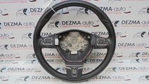 Volan piele cu comenzi, 3C8419091BE, Vw Golf 6 (5K...