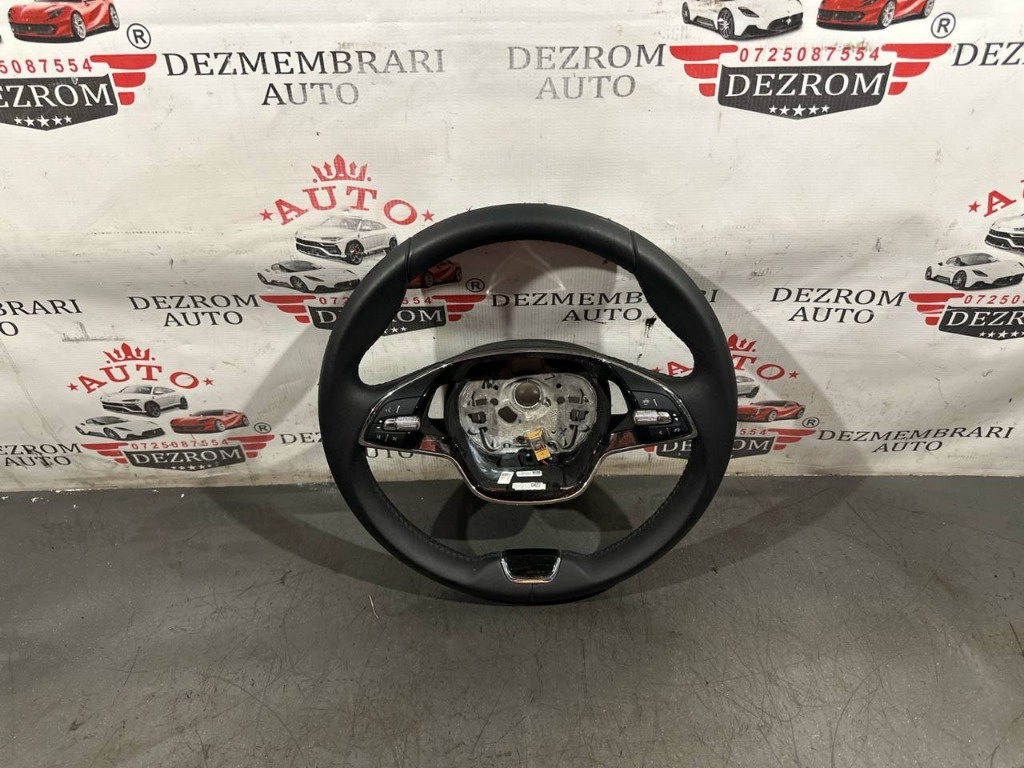 Volan piele cu comenzi 5E3419093A Skoda Rapid Hatchback (NH3) 1.4 TSI 125 cai CZCA