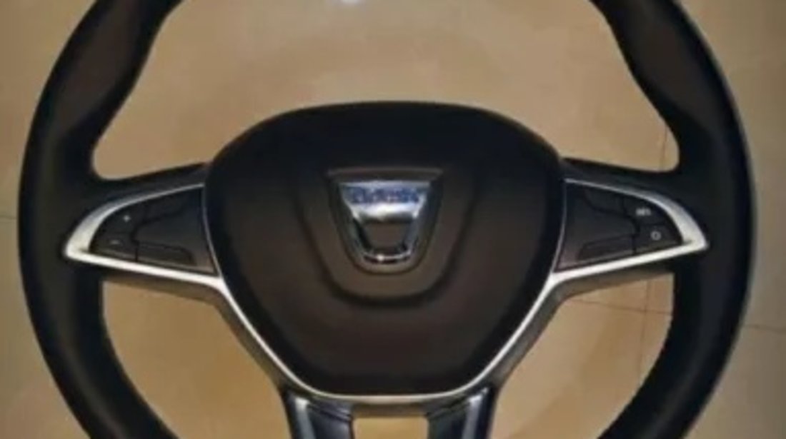 Volan piele cu comenzi + capac airbag nou Dacia Lodgy