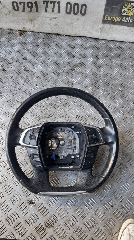Volan piele cu comenzi Citroen DS4 C4 B7 1.6 HDI cod motor 9HR / DV6C an 2012 cod 96720514ZD