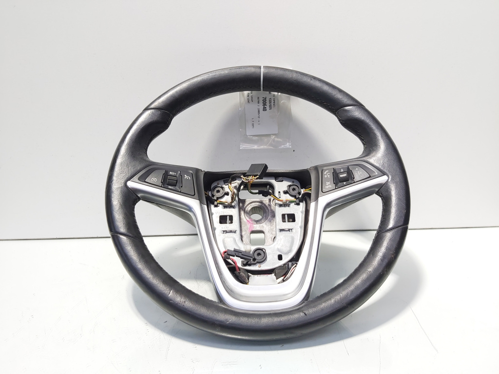 Volan piele cu comenzi, cod 13351025, Opel Astra J (id:700640)