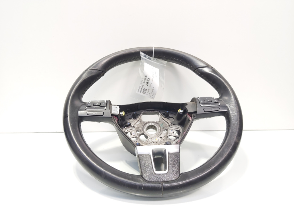 Volan piele cu comenzi, cod 3C8419091BE, Vw Passat (362) (id:693774)
