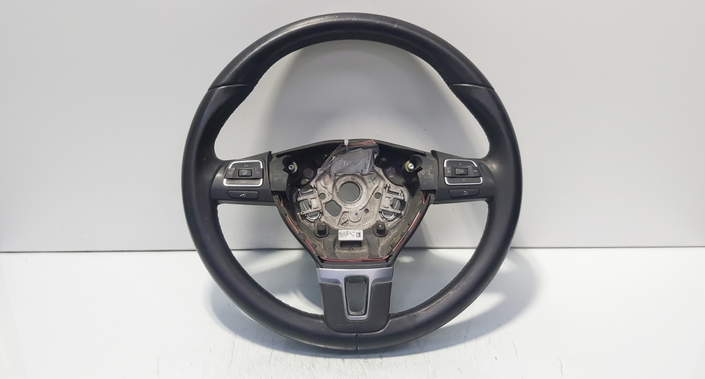 Volan piele cu comenzi, cod 3C8419091BE, VW Passat (362) (id:690127)