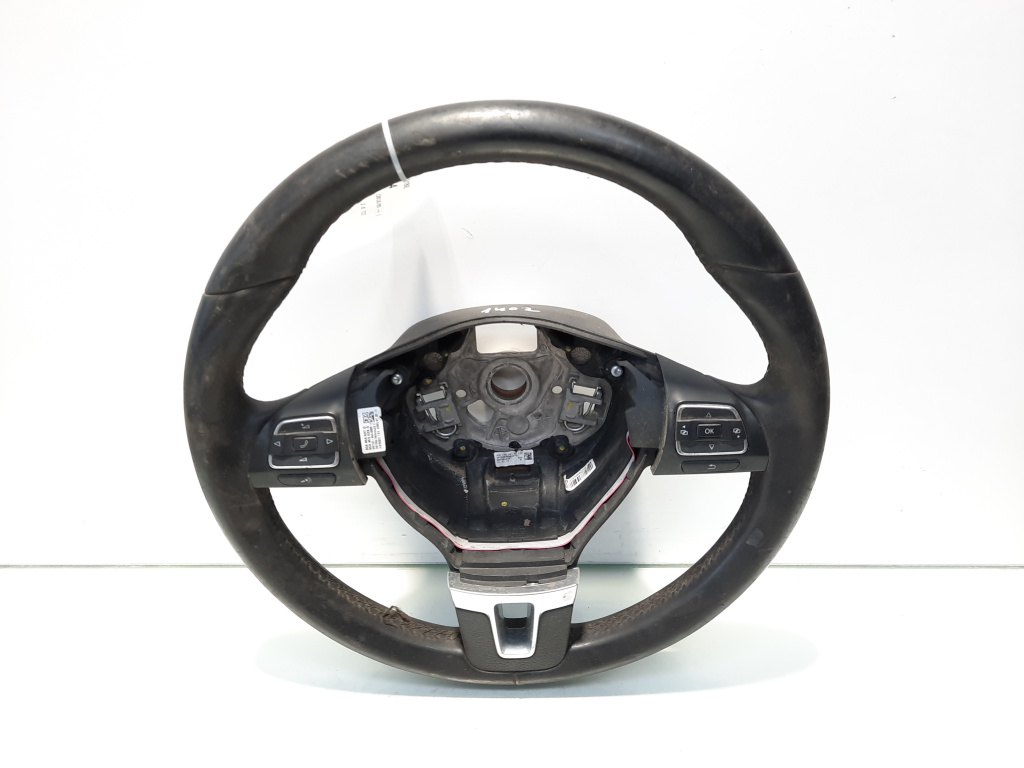 Volan piele cu comenzi, cod 3C8419091BE, VW Sharan (7N) (id:548454)