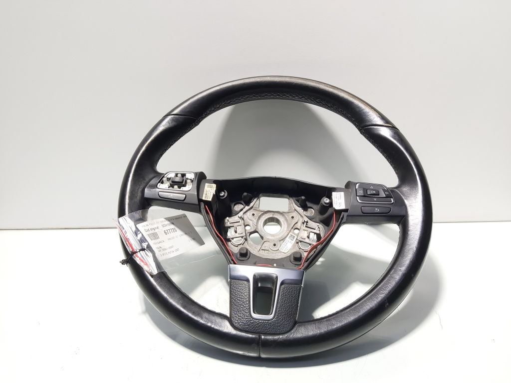 Volan piele cu comenzi, cod 3C8419091K, Vw Passat CC (357) (id:677720)