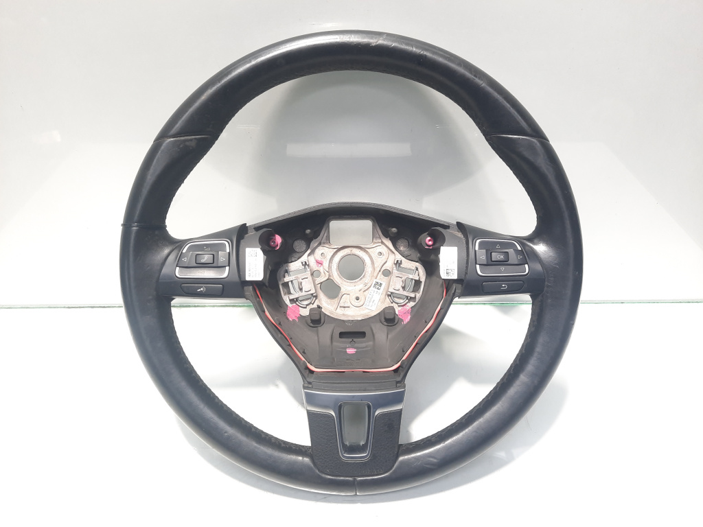 Volan piele cu comenzi, cod 3C8419091K, Vw Passat CC (357) (id:495012)