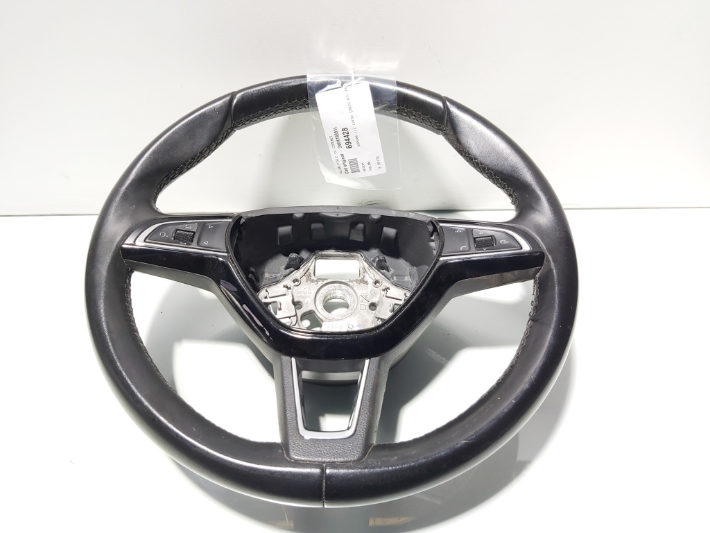 Volan piele cu comenzi, cod 3V0419091L, Skoda Superb III (3V3) (id:694428)
