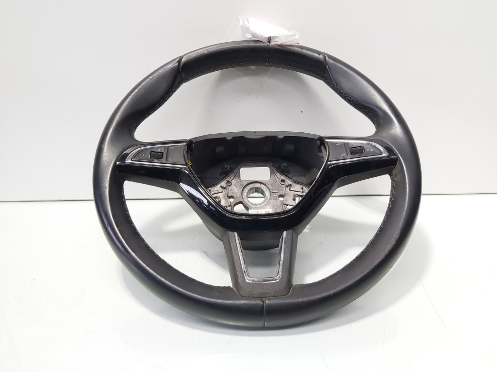 Volan piele cu comenzi, cod 3V0419091L, Skoda Superb III (3V3) (id:700130)
