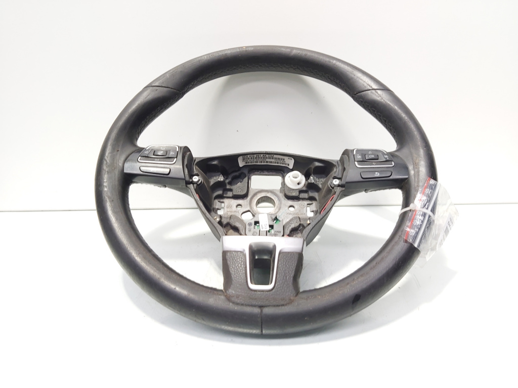 Volan piele cu comenzi, cod 5C0419091AK, Vw Jetta 4 (6Z) (id:688644)
