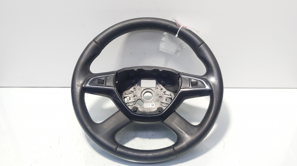 Volan piele cu comenzi, cod 5E0419091AC, Skoda Octavia 3 (5E3) (id:690133)