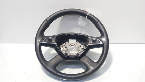 Volan piele cu comenzi, cod 5E0419091AC, Skoda Octavia 3 (5E3) (id:690133)
