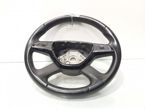 Volan piele cu comenzi, cod 5E0419091AC, Skoda Octavia 3 (5E3) (id:689111)