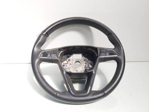 Volan piele cu comenzi, cod 5F0419091L, Seat Leon (5F1) (id:689091)