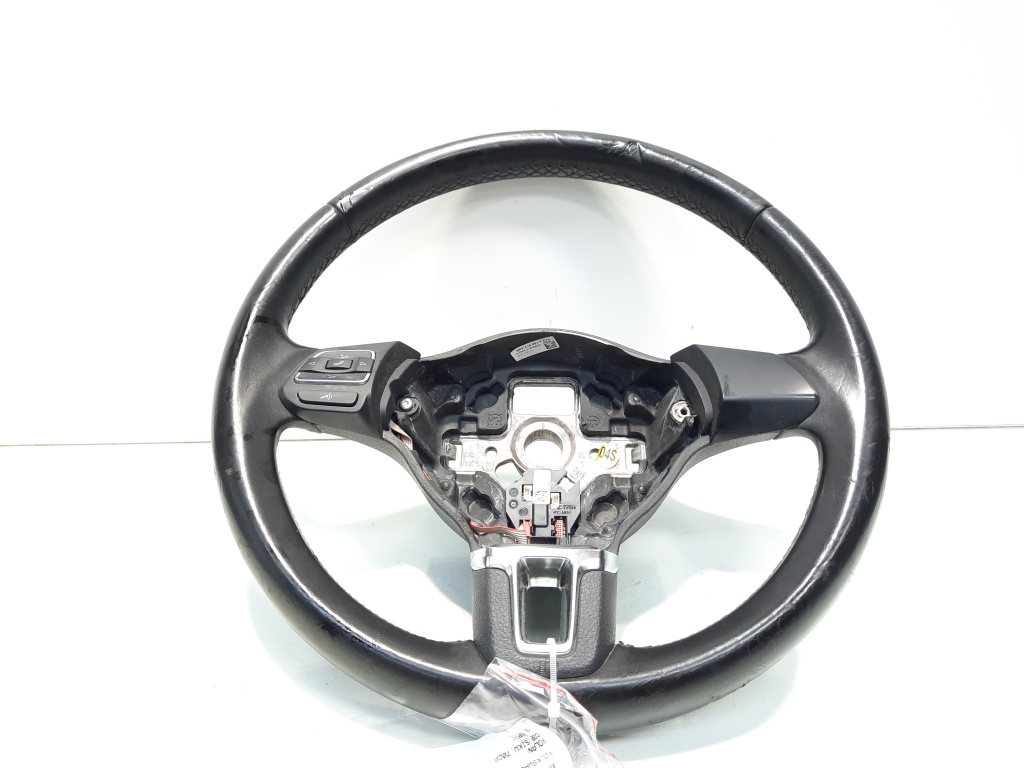 Volan piele cu comenzi, cod 6R0419091F, VW Polo (6R) (id:607381)