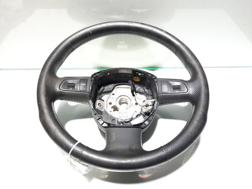 Volan piele cu comenzi, cod 8P0419091BL, Audi A4 (8EC, B7) (id:462184)