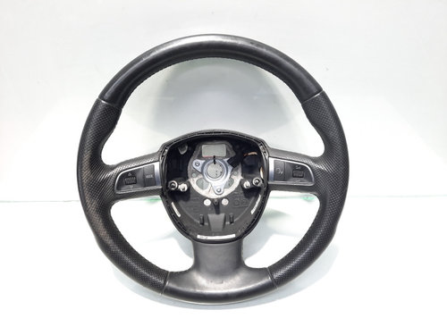 Volan piele cu comenzi, cod 8R0419091, Audi A3 Sportback (8P) (id:213503)