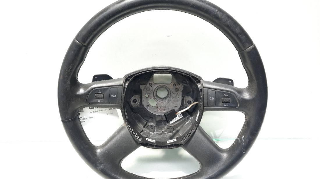 Volan piele cu comenzi si padele (4 spite), cod 4F0419091DD, Audi A6 Avant (4F5, C6) (id:457190)