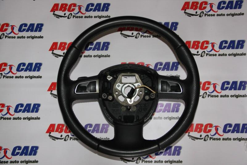 Volan piele cu comenzi si padele Audi A5 2007-2011 8T3 8R0419091G
