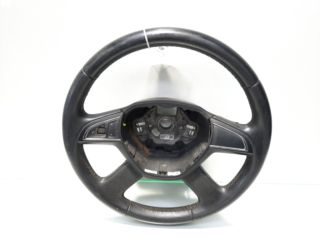 Volan piele cu comenzi, Skoda Rapid (NH3) [Fabr 2012-prezent] 5J0419091P (id:445239)