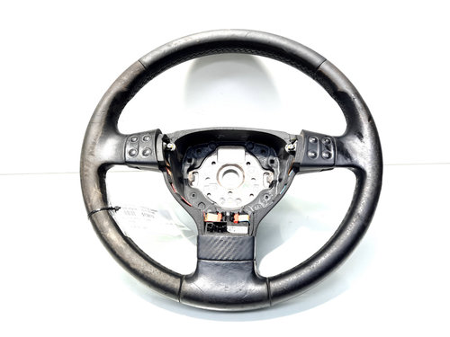 Volan piele cu padele si comenzi, cod 3C0419091NE, Vw Touran (1T1, 1T2) (id:513879)