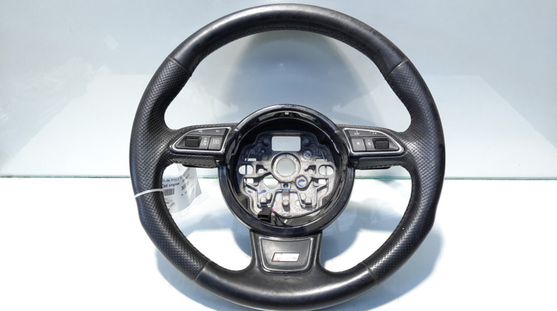 Volan piele cu padele si comenzi, cod 8X0419091M, Audi A6 (4G2, C7) (id:500748)