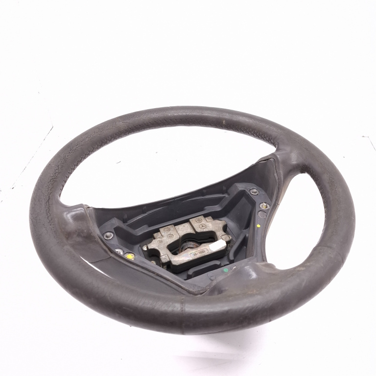 Volan Piele Mercedes-Benz A-Class (W168) 1997-2004 A 170 Cdi (168.009, 168.109) Om 668.942 Motorina Necesita Reparatie / Retapitare Usoare Urme De Uzura A1684601103, A1684600903, 101473, 1684601103, 1684600903
