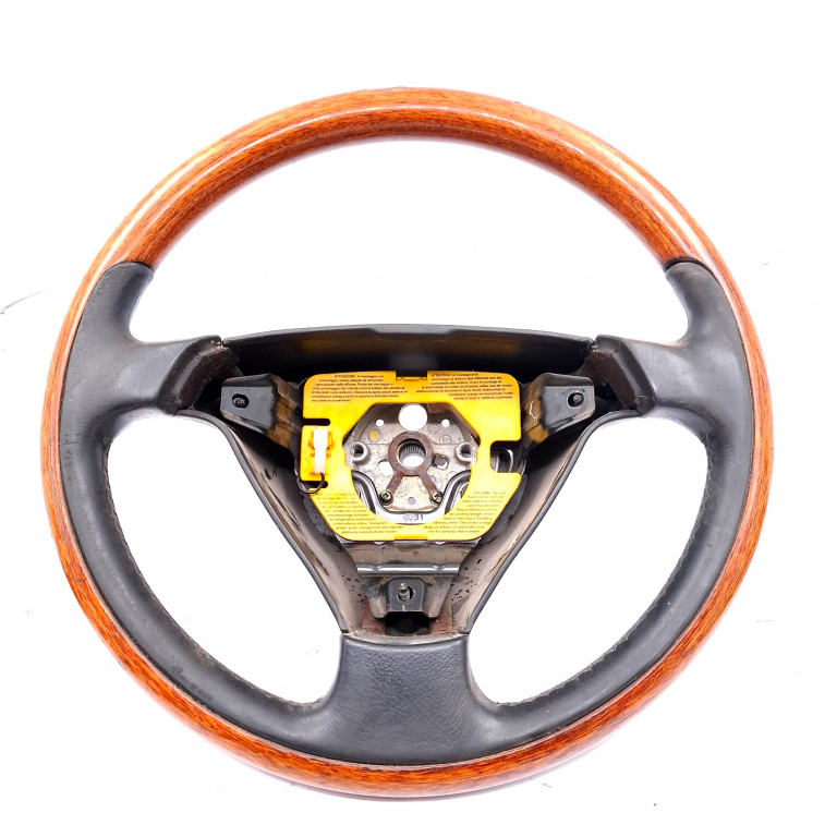 Volan Piele Mercedes-Benz S-Class (W220) 1998-2005 Insertie Lemn Usoare Urme De Uzura