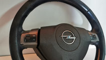 Volan piele Opel Astra H cu airbag si comenzi