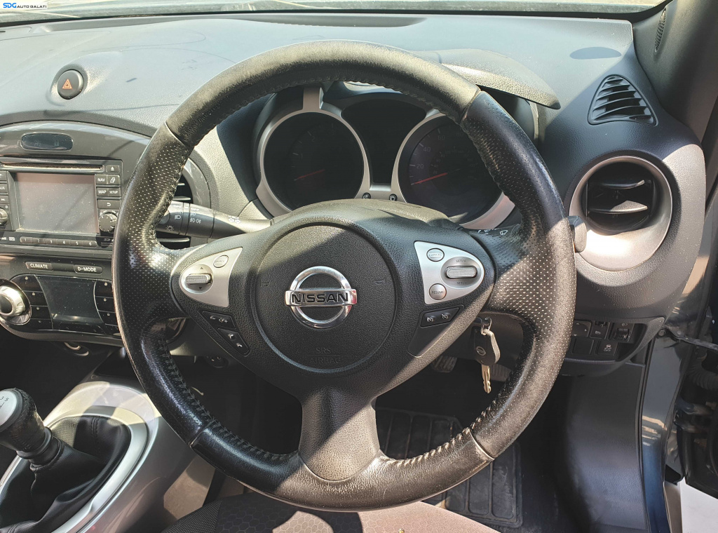 Volan Piele Perforata 3 Spite FARA Airbag cu Uzura Nissan Juke F15 NFL Non Facelift 2010 - 2014 [K6339]