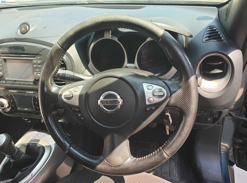 Volan Piele Perforata 3 Spite FARA Airbag cu Uzura Nissan Juke F15 NFL Non Facelift 2010 - 2014 [K63...