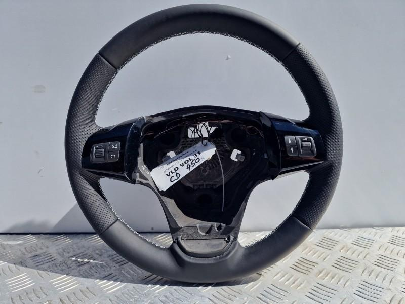 Volan piele perforata cu comenzi black piano Opel Corsa D facelift 2010-2014 VLD VOL 33