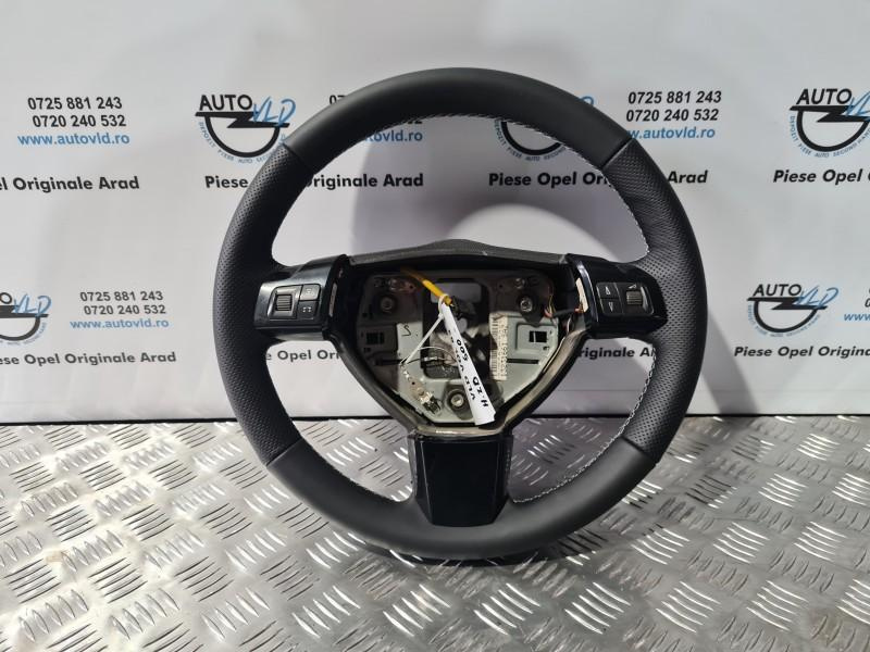 Volan piele perforata cu comenzi black piano Opel Astra H GTC 2004-2007