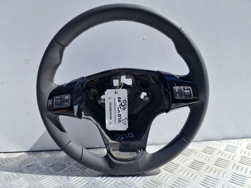Volan piele perforata cu comenzi black piano Opel Corsa D facelift 2010-2014