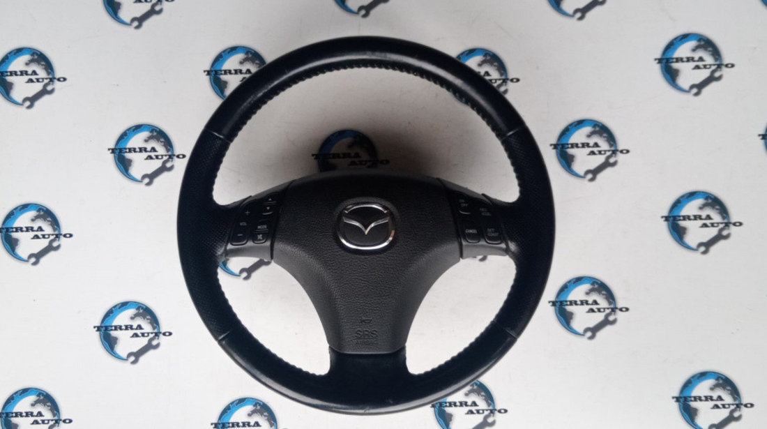 Volan piele perforata Mazda 6 cu airbag si comenzi
