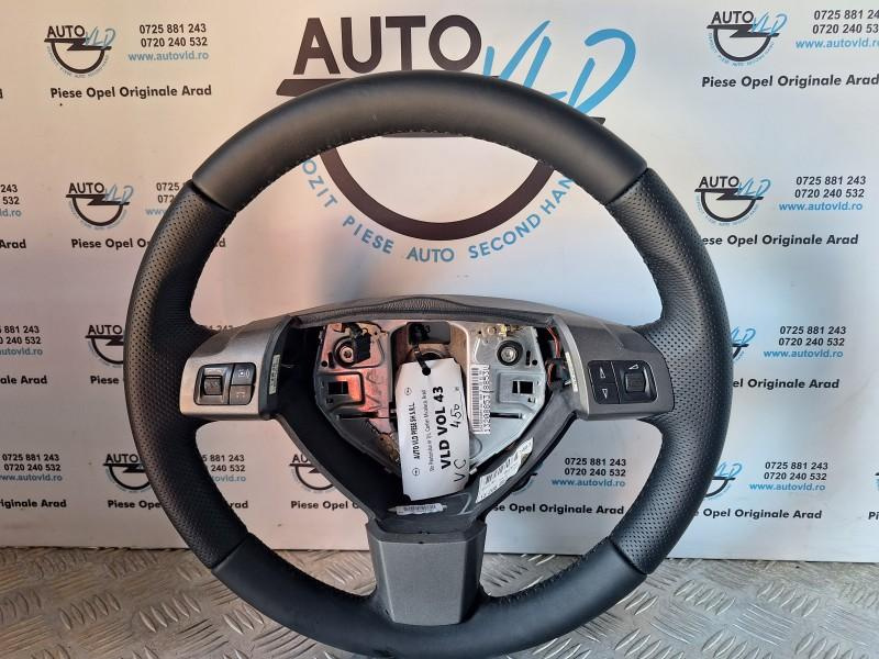 Volan piele perforata reconditionat Opel Vectra C facelift 2005-2009