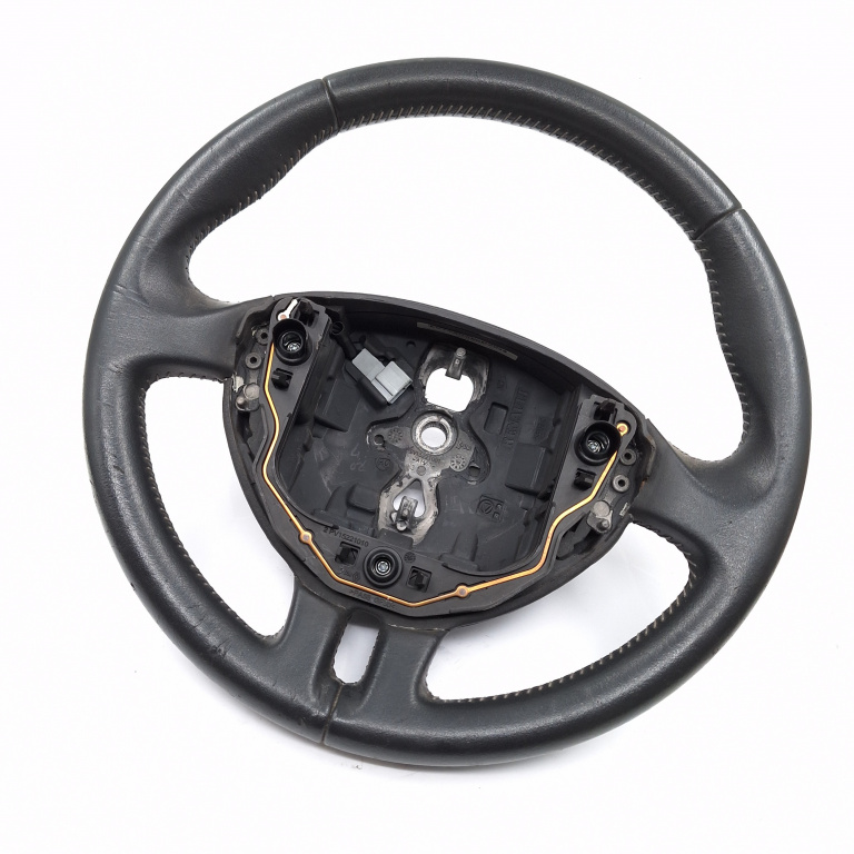 Volan Piele Renault Clio 3 2005-2012 1.6 16V (Br05, Br0B, Br0Y, Br15, Br1J, Br1M, Br1Y, Cr0B...) K4M 800 Benzina Usoare Urme De Uzura 010461860292, 8200344077A, 8200344077-A, Sv15221001, 2Pv15221010