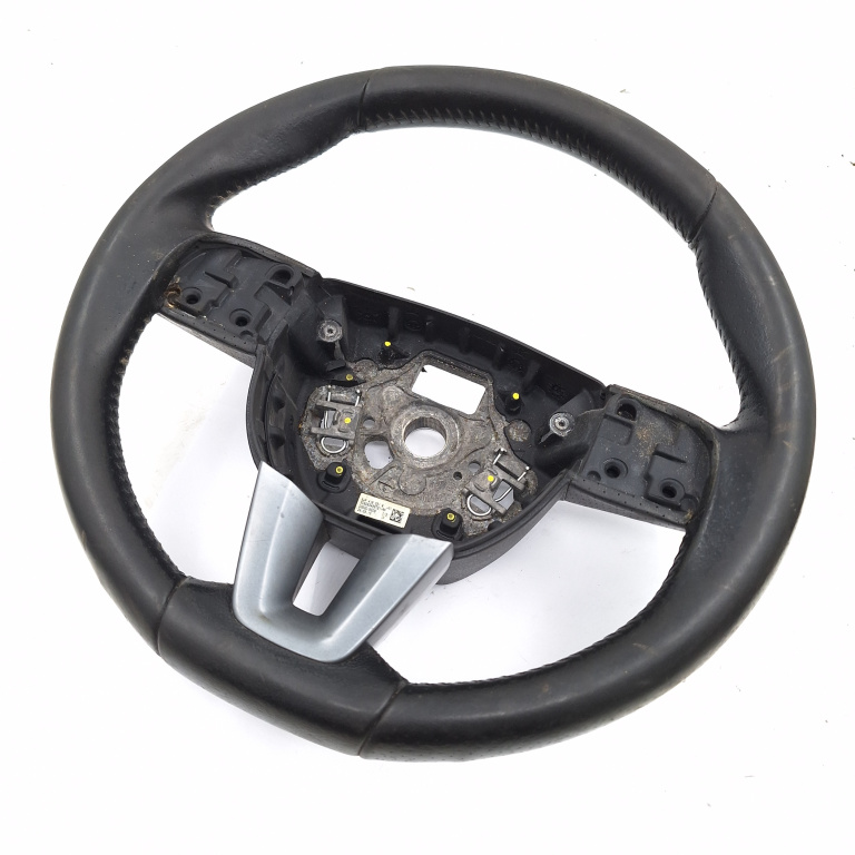 Volan Piele Seat Toledo 4 (Kg3) 2012 > 1.6 Tdi Cayc Motorina Usoare Urme De Uzura 6Ja419091B, 6Ja 419 091 B, 6Ja419091, 308083499T21Aa, 308083499T21-Aa, 0060016509