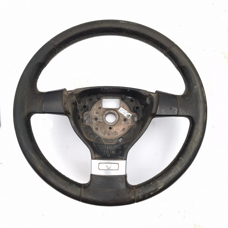 Volan Piele Vw Golf Plus (5M) 2005-2013 1.9 Tdi Bls Motorina 1K0419091E, 1K0419091Ejxrz, 61783003A, 16081618, 1618 Trw
