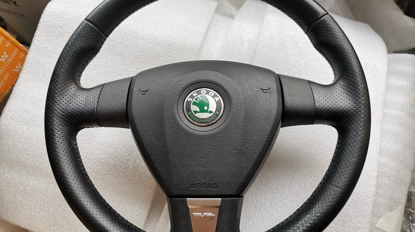 Volan Skoda RS VRS Octavia 2 Piele Original Sport Stare Excelenta