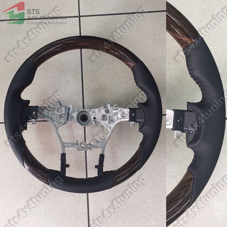 VOLAN TOYOTA HILUX REVO 2016-2019 [LEMN+PIELE] [V2]
