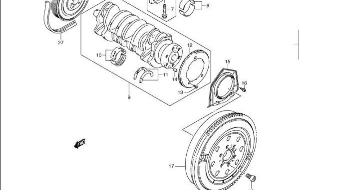 Volanta cu masa dubla Suzuki Sx4 motor 1,9 DDiS LUK 415 0241 10