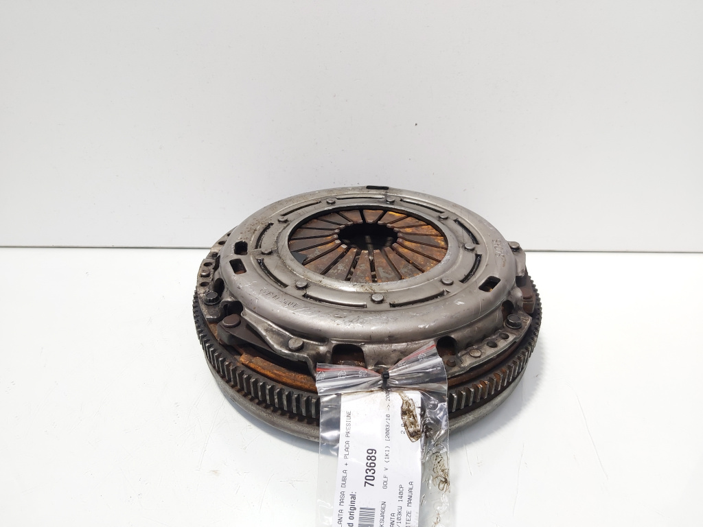 Volanta masa dubla cu placa presiune, Vw Golf 5 (1K1) 2.0 TDI, BKD, 6 vit man (id:703689)