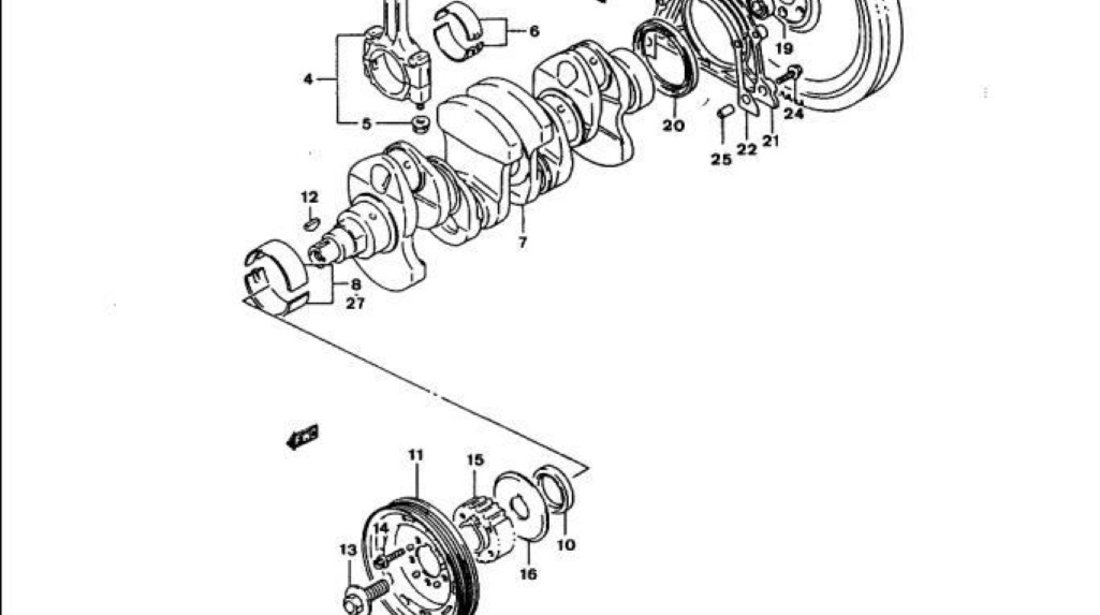 Volanta motor 1,6 16V Suzuki Vitara SUZUKI OE 12620-60A01