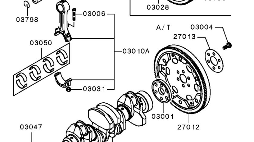 Volanta rigida motor Mitsubishi 2,5 DI-D BLUE PRINT 1120A130